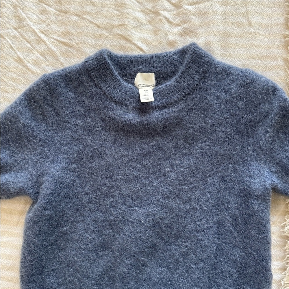 Women's MOHAIR Cozy Blue Sweater